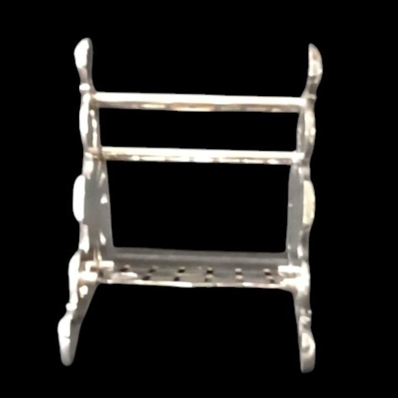 Vintage "Elegance" Buffet Silver Plate Knife Rest Caddy Silverware Holder - Picture 4 of 7